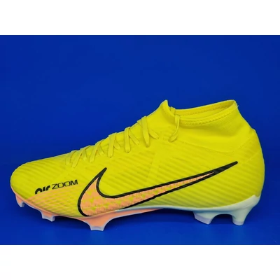 NIKE ZOOM MERCURIAL SUPERFLY 9 ACADEMY DF FG citromsárga focicipő  DJ5625-780 oldalnézet