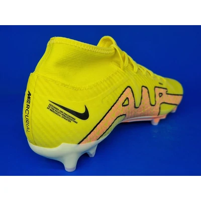 NIKE ZOOM MERCURIAL SUPERFLY 9 ACADEMY DF FG citromsárga focicipő  DJ5625-780 oldalnézet 3