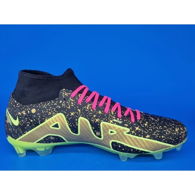NIKE ZOOM MERCURIAL SUPERFLY ACADEMY 9 DF FG NBY fekete zöld focicipő DX3346-900 oldalnézet 2