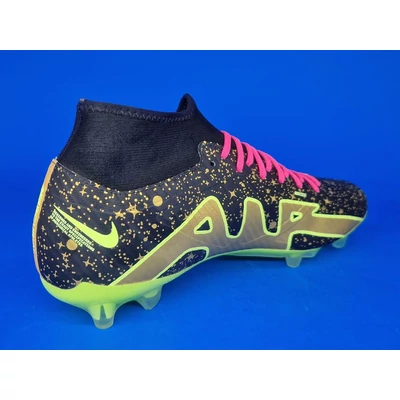 NIKE ZOOM MERCURIAL SUPERFLY ACADEMY 9 DF FG NBY fekete zöld focicipő DX3346-900 oldalnézet 3