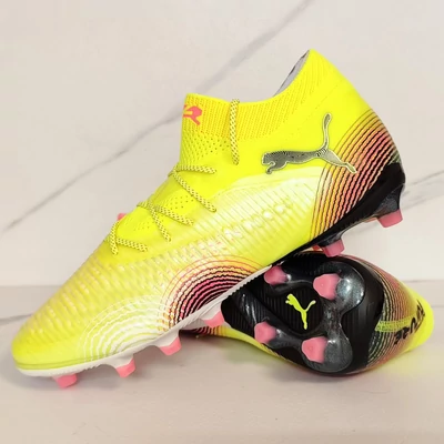 PUMA FUTURE 8 ULTIMATE AG/FG citromsárga stoplis focicipő