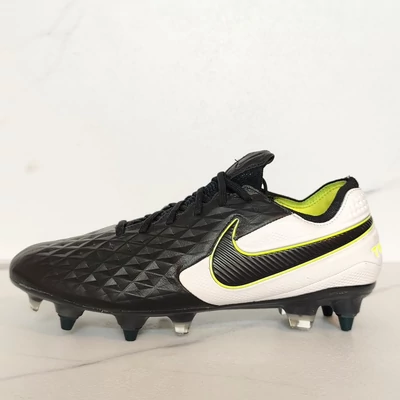 NIKE TIEMPO LEGEND 8 ELITE SG-PRO AC fekete fehér focicipő