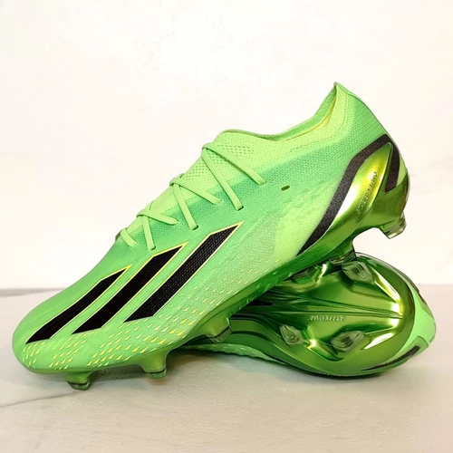 Adidas X Speedportal.1 FG stoplis focicipő zöld színben