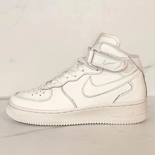 Nike Air Force 1 Mid White (GS) utcai cipő